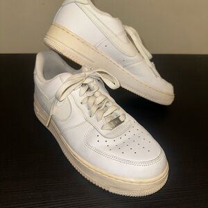 Nike Men's White Air Force One Sneakers Size 9.5